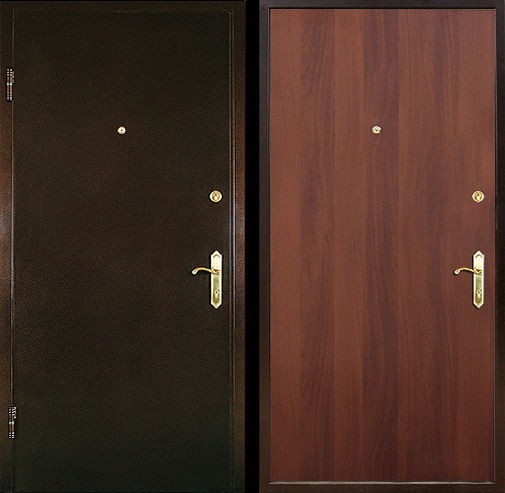 Входная металлическая дверь порошковое напыление + ламинат СП015